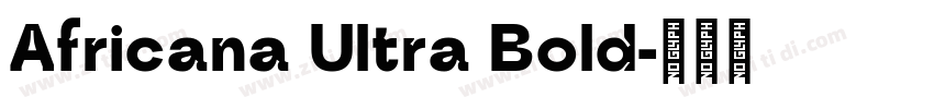 Africana Ultra Bold字体转换